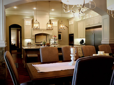 An open concept living space in East Texas ... in a Trent Williams Home!
